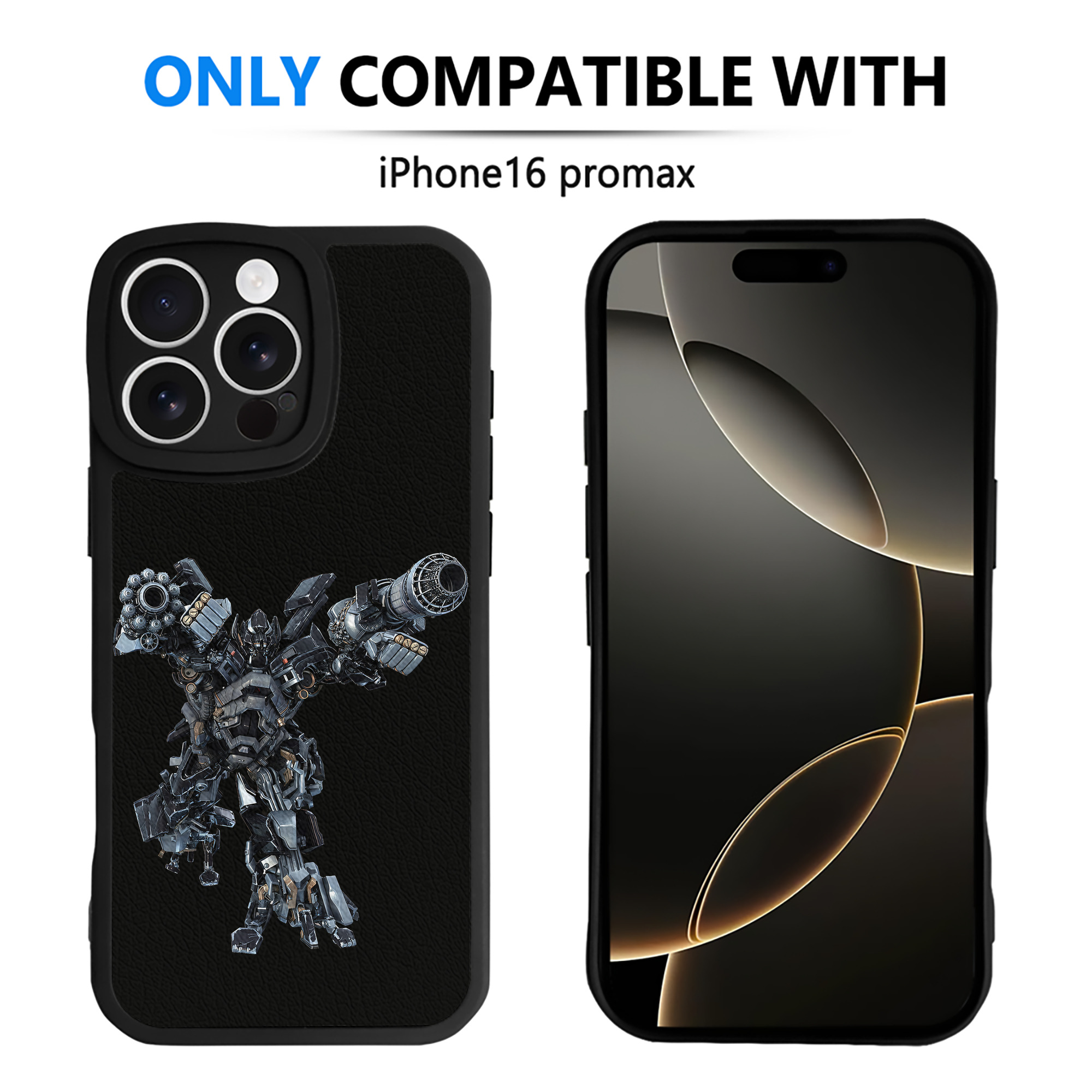 （画像用） Transformers トランスフォーマー 【iPhone 16シリーズ対応】シリコンスマホケース（レザー調） 材質：シリコン